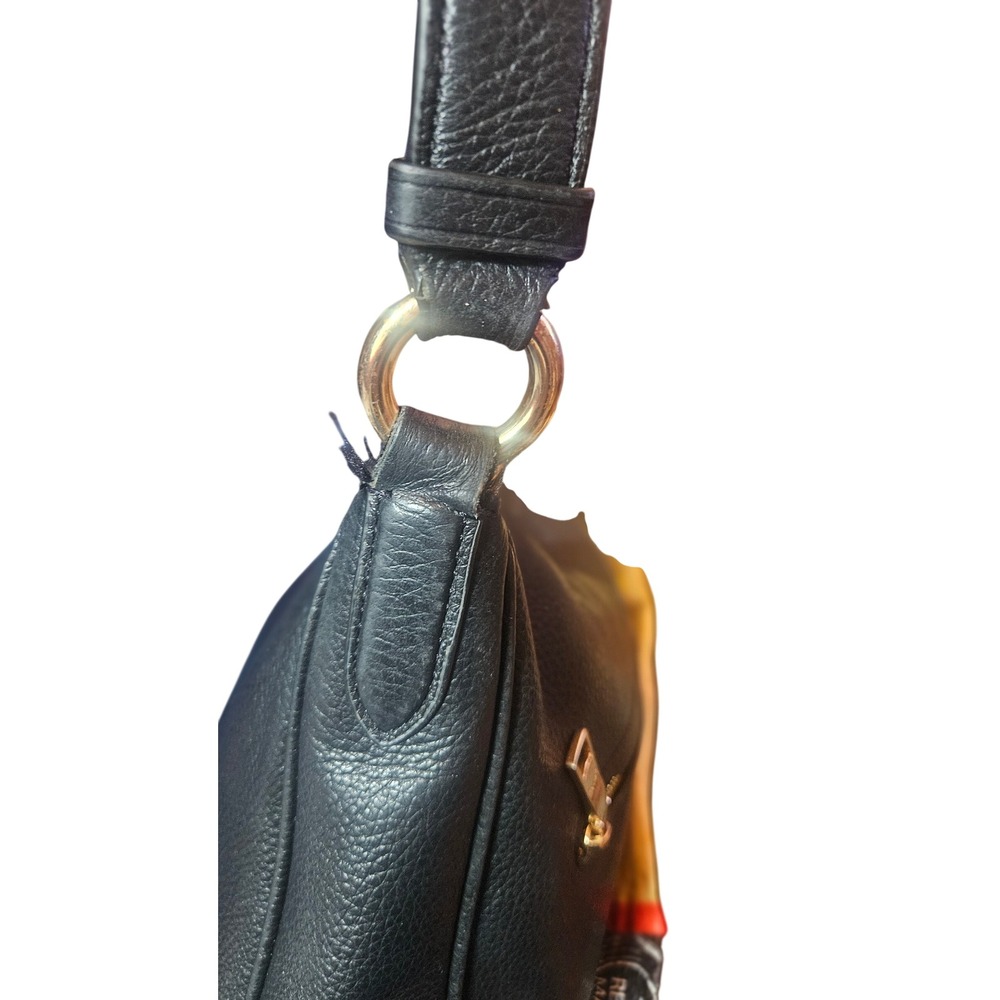 Coach Pennie Shoulder Bag Black Pebbled Leather Hobo C1648 - Picture 11 of 11